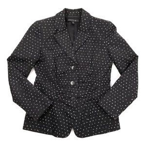 LAFAYETTE 148 | Ruched Polkadot Blazer Jacket 0 XS